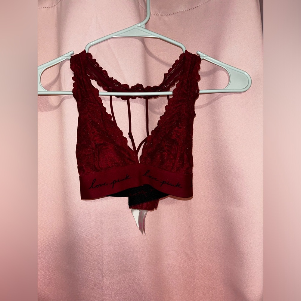 VS PINK Maroon Bralette